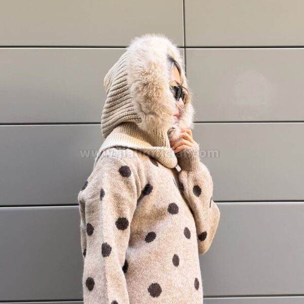BALACLAVA ECOFUR BEIGE