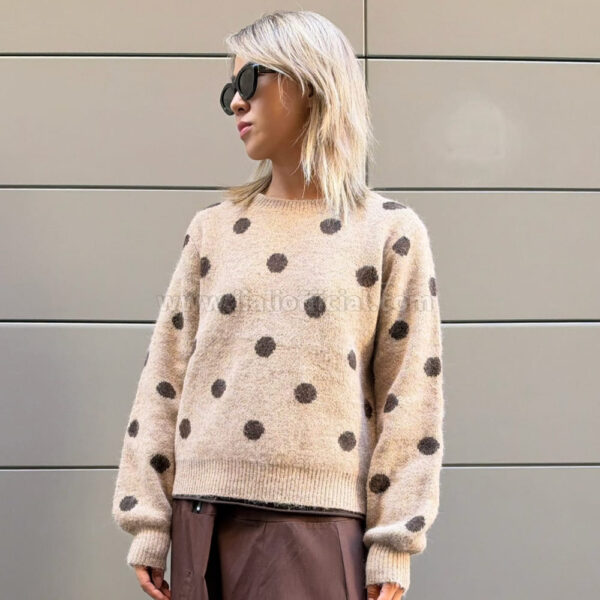 MAGLIONE POIS BEIGE