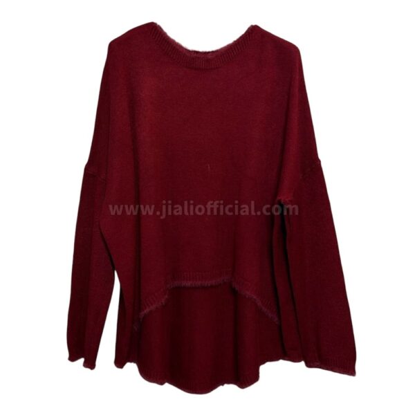 MAGLIONE SANDRA GIRO COLLO VINO