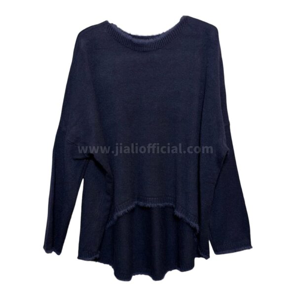 MAGLIONE SANDRA GIRO COLLO BLU