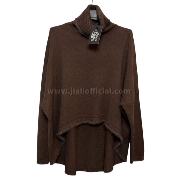 MAGLIONE SANDRA COLLO ALTO MARRONE
