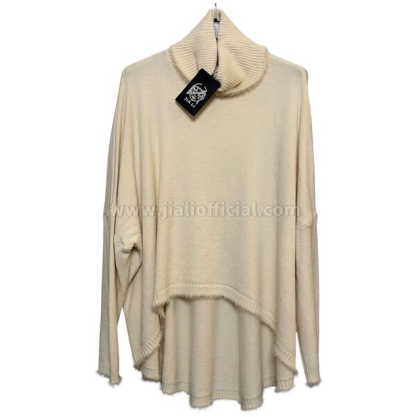 MAGLIONE SANDRA COLLO ALTO PANNA