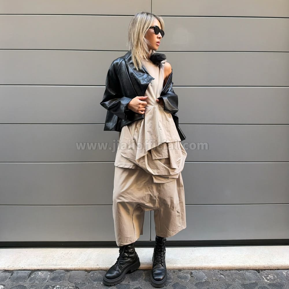 TROUSERS UMAZUKI BEIGE CHIARO - immagine 3