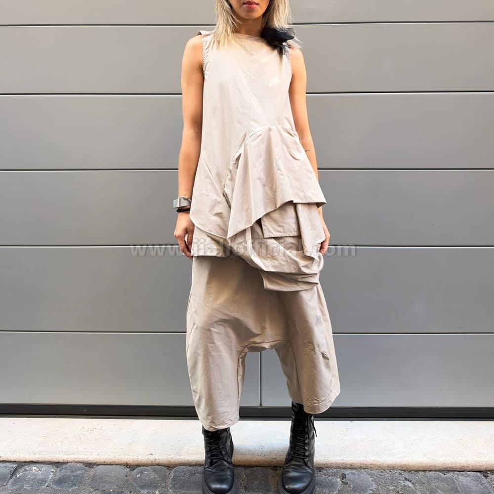 TROUSERS UMAZUKI BEIGE CHIARO - immagine 4