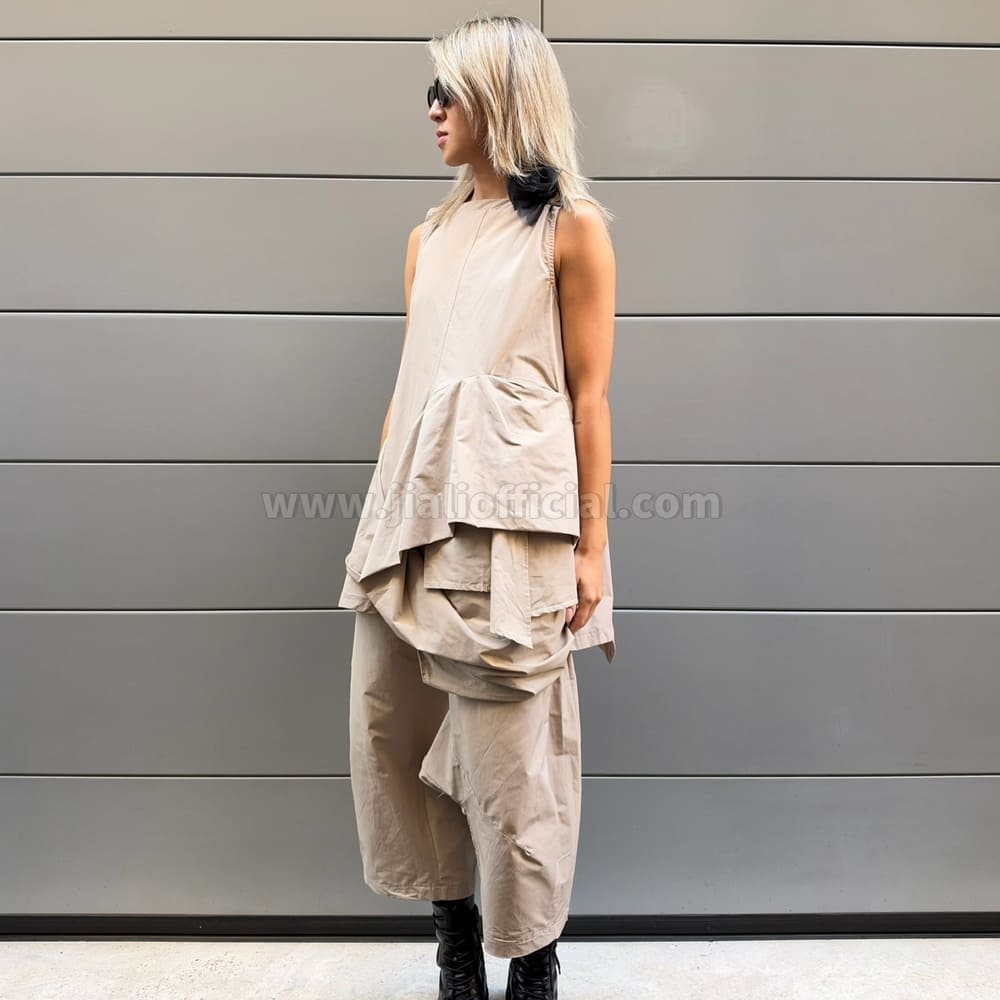 TROUSERS UMAZUKI BEIGE CHIARO - immagine 5