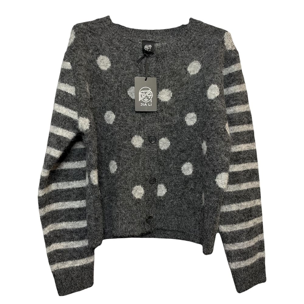 CARDIGAN POIS GRIGIO - immagine 4
