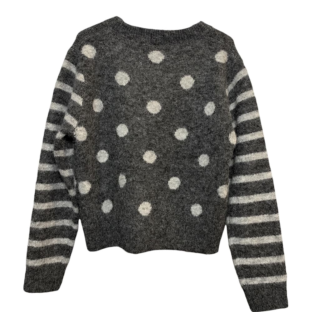 CARDIGAN POIS GRIGIO - immagine 3